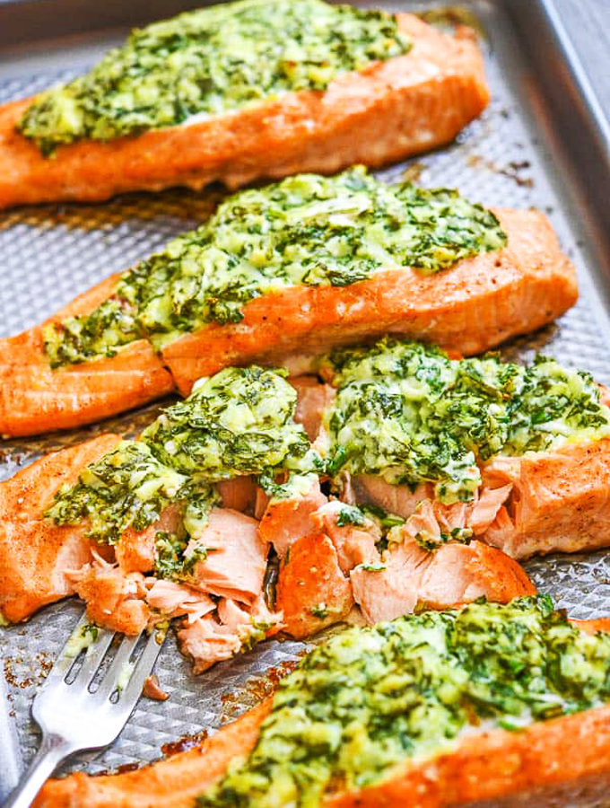 Spinach Stuffed Salmon