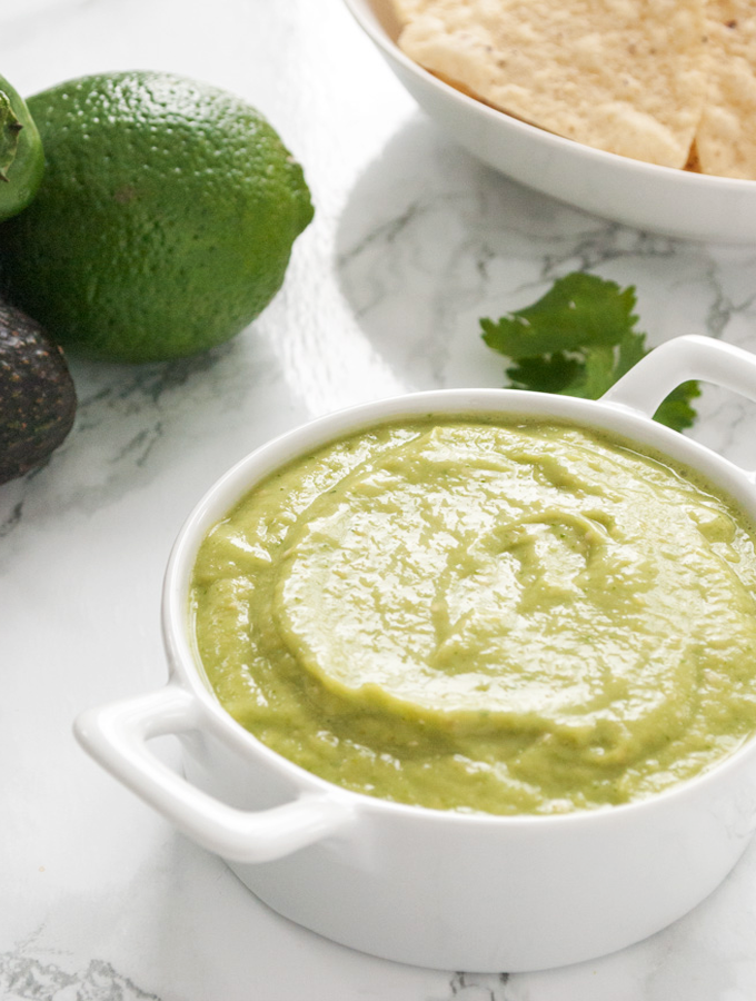 Creamy Avocado Salsa Verde - Richflavour.com