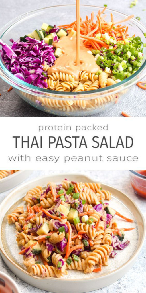 Protein Packed Thai Pasta Salad