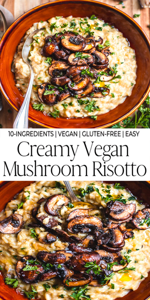 Creamy Mushroom Vegan Risotto