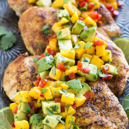 Grilled Chicken With Mango Avocado Salsa Richflavour Com