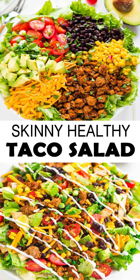 Healthy Skinny Taco Salad Recipe