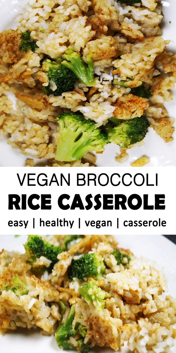 Vegan Broccoli Rice Casserole