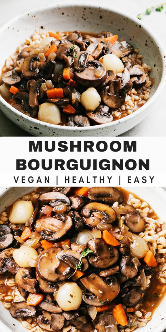 Vegan Mushroom Bourguignon Recipe