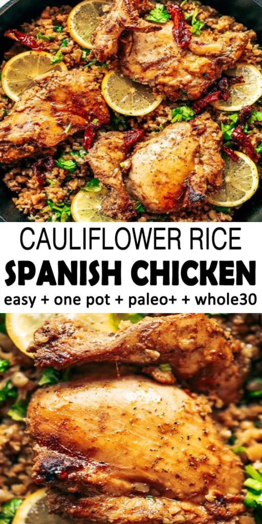 Spanish Chicken And Cauliflower Rice