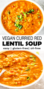 Vegan Curried Lentil Soup - Richflavour.com