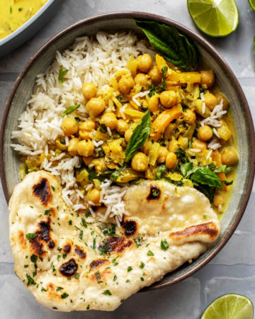 Basil Chickpea Coconut Curry