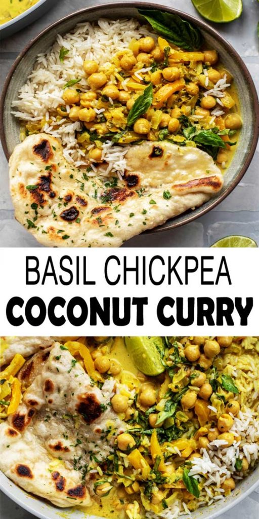 Basil Chickpea Coconut Curry Recipe
