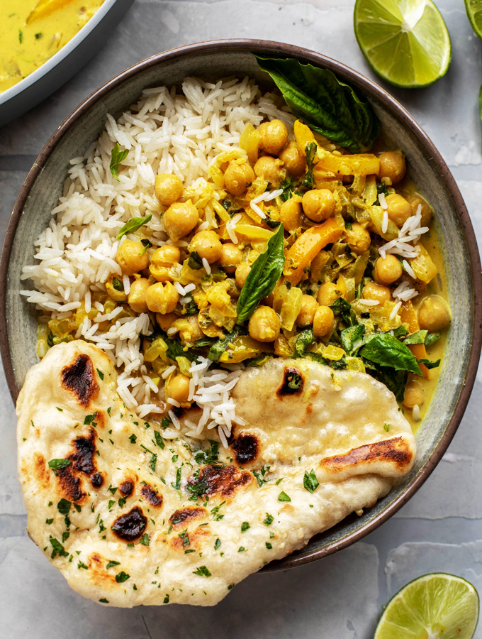 Basil Chickpea Coconut Curry