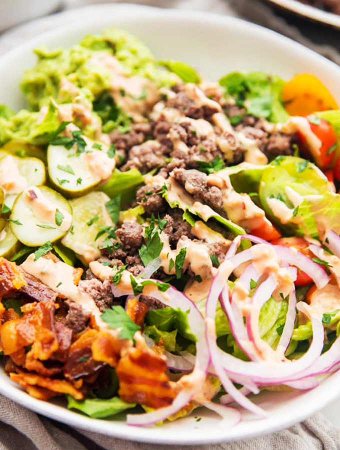 Loaded Burger Bowls with Special Sauce Recipe